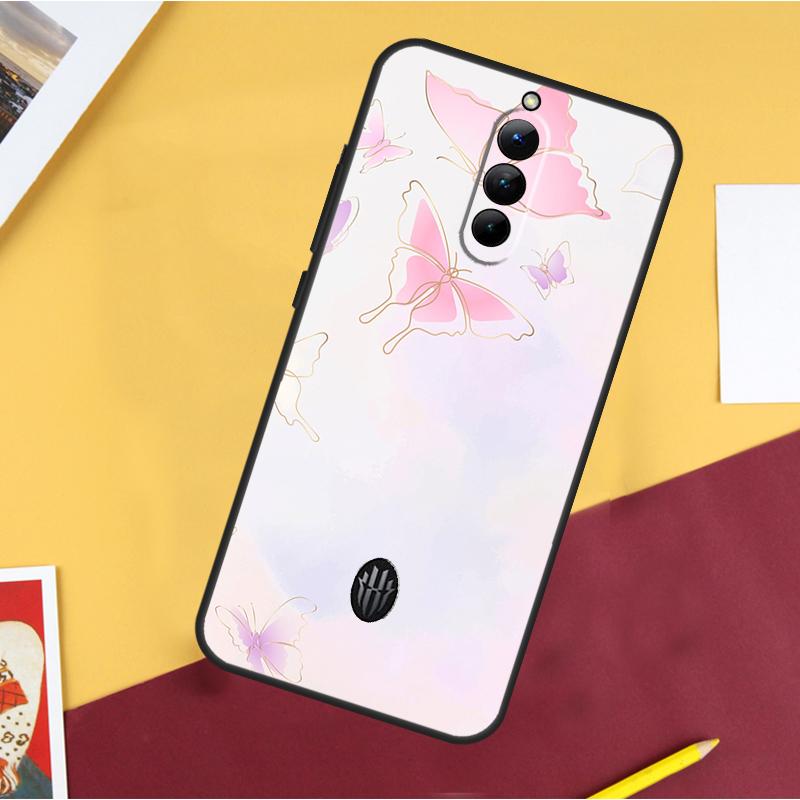 Cute Butterfly Case For ZTE Nubia Red Magic 11 Pro 9 8 8S 9S 10S 10 Pro Plus 6R 6 7 6S 7S Pro 10 Air Cover