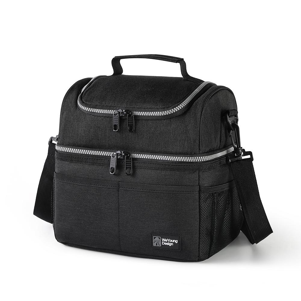 Double Layer Insulated Lunch Bag: Thickened, Fresh-Keeping Bento Bag for Outdoor Picnic