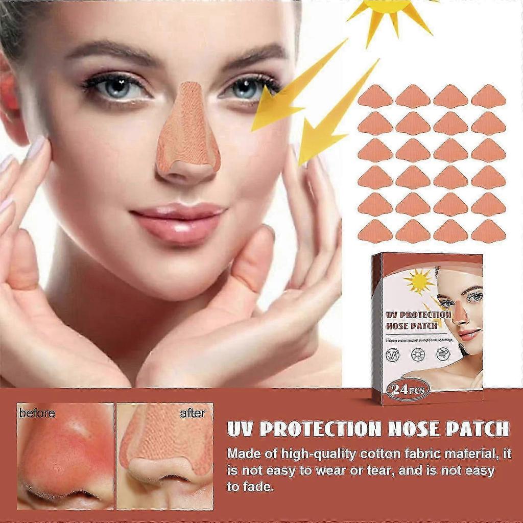 2025 Outdoor Nose Plaster Sun Nose Patch Outdoor Nose Strips Nose Protection Sun Protection For Summer Sports Sun Protection Nose Strips 48pcs