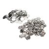 100 Set Pin Back Button Parts Sturdy Metal Plastic Rustproof Smoothing Button Making Supplies for Badge  