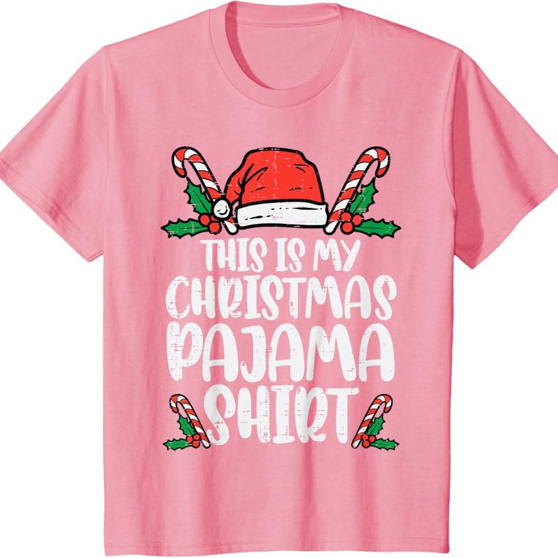 This Is My Christmas Shirt Funny Xmas Women Cotton TShirt Crew Neck Short Sleeve All Seasons Casual Fashion Aesthetic Clothes