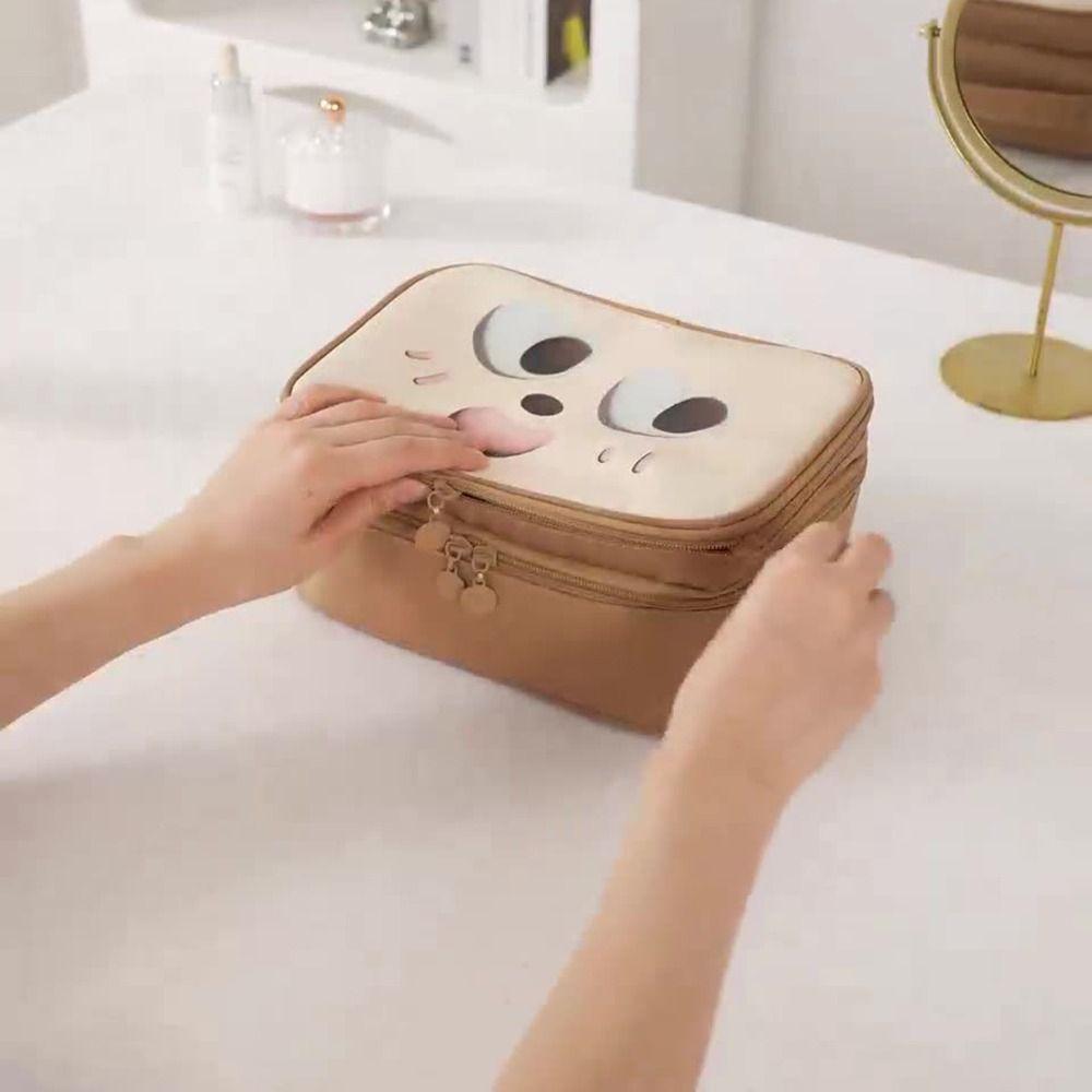 Single/Double Layer Travel Toiletry Storage Pouch Women's Cosmetics Handbag  Bathroom