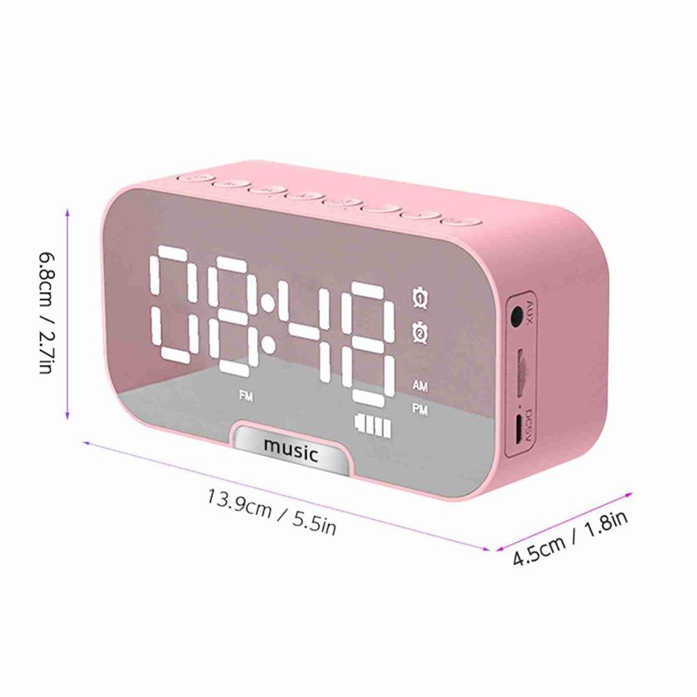 Large LED Screen Display Alarm Clock Bluetooth Bluetooth Speaker Desktop Clocks  Students