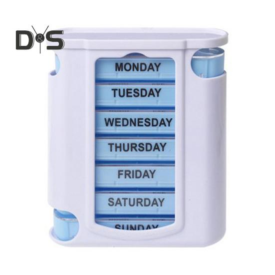 

Коробка для хранения лекарств с несколькими отделениями, не содержит BPA, водонепроницаемая, влагостойкая, еженедельный органайзер для таблеток D