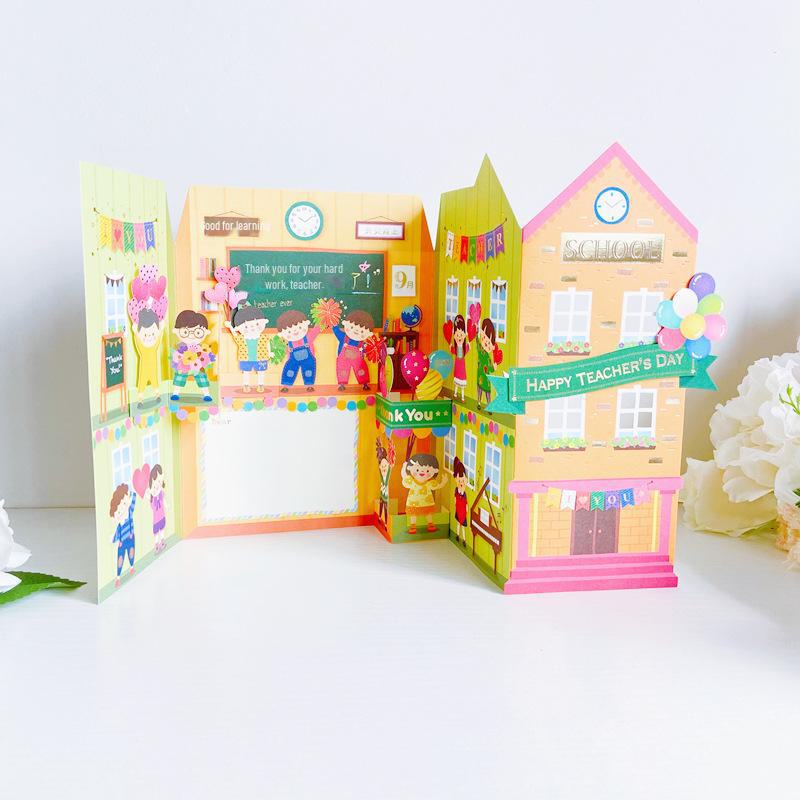 Karta urodzinowa i na dzień nauczyciela w stylu INS 3D: Kreatywny prezent DIY w postaci papierowej rzeźby na chińskie Walentynki
