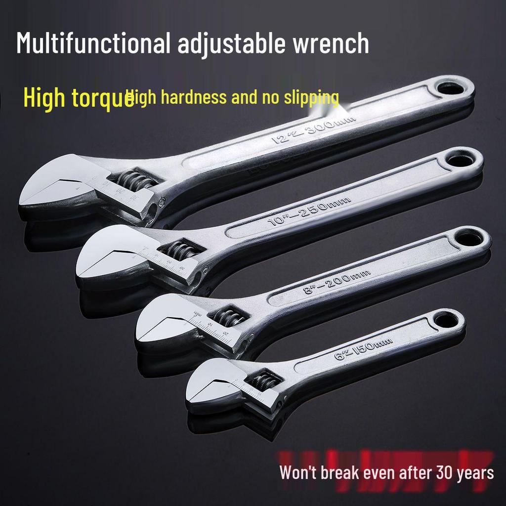 Imported Adjustable Wrench Set for Car Repair, Open-End, Original Design, 6-inch & 12-inch Sizes