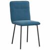 VidaXL Chaises à manger lot de 6 bleu velours, chaise, chaise de salon, chaise d'accent, chaise de cuisine, siège de salle à 3315589