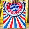 FC Bayern München logo printed throw blanket—soft,warm;versatile blanket for all seasons—perfect as &air-conditioning throw,nap blanket