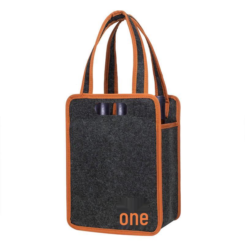 Portable Insulated 4-Bottle Red Wine Travel Bag