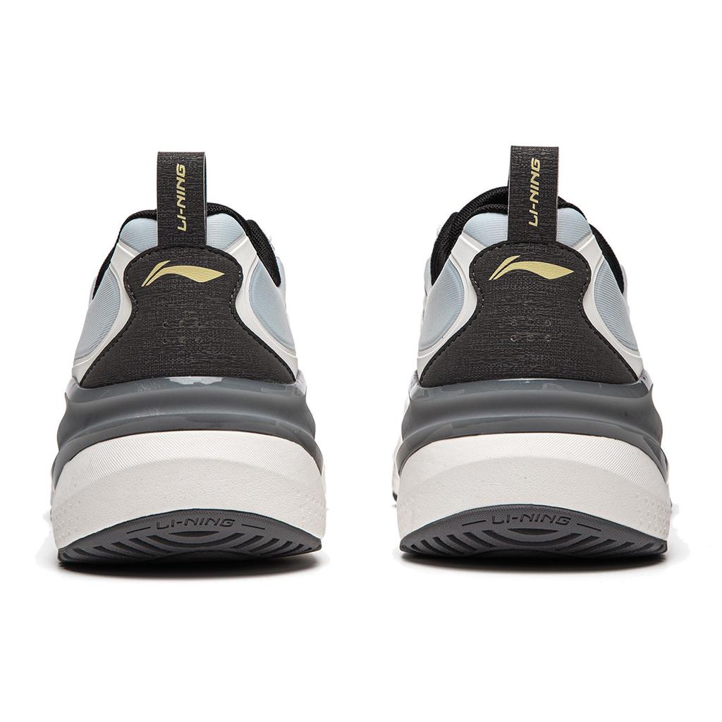 Li Ning Eazgo V2 Cushioning, Wear Resistant Low top Casual Running Shoes Men's White Gray ARSU001-1