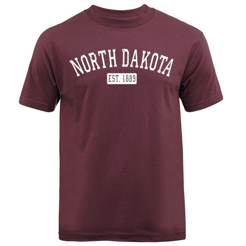 State of North Dakota ND T-shirt Unisex T-Shirt L