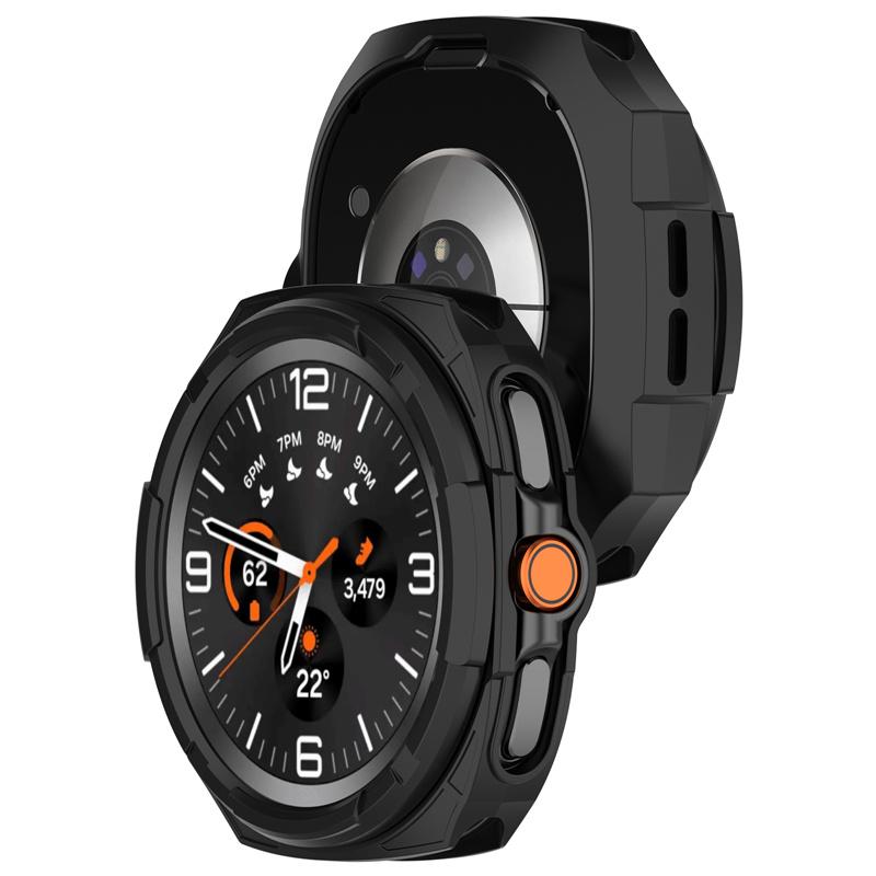 TPU Protective Case Anti-Scratch Hollow Watch Bezel Soft Screen Protector for Samsung Galaxy Watch 8 Classic/Galaxy Watch Ultra2