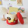 User friendly Kids Storage Box Cartoon Pattern Cotton Organizers For Bedroom Classroom Portable Toy Container
