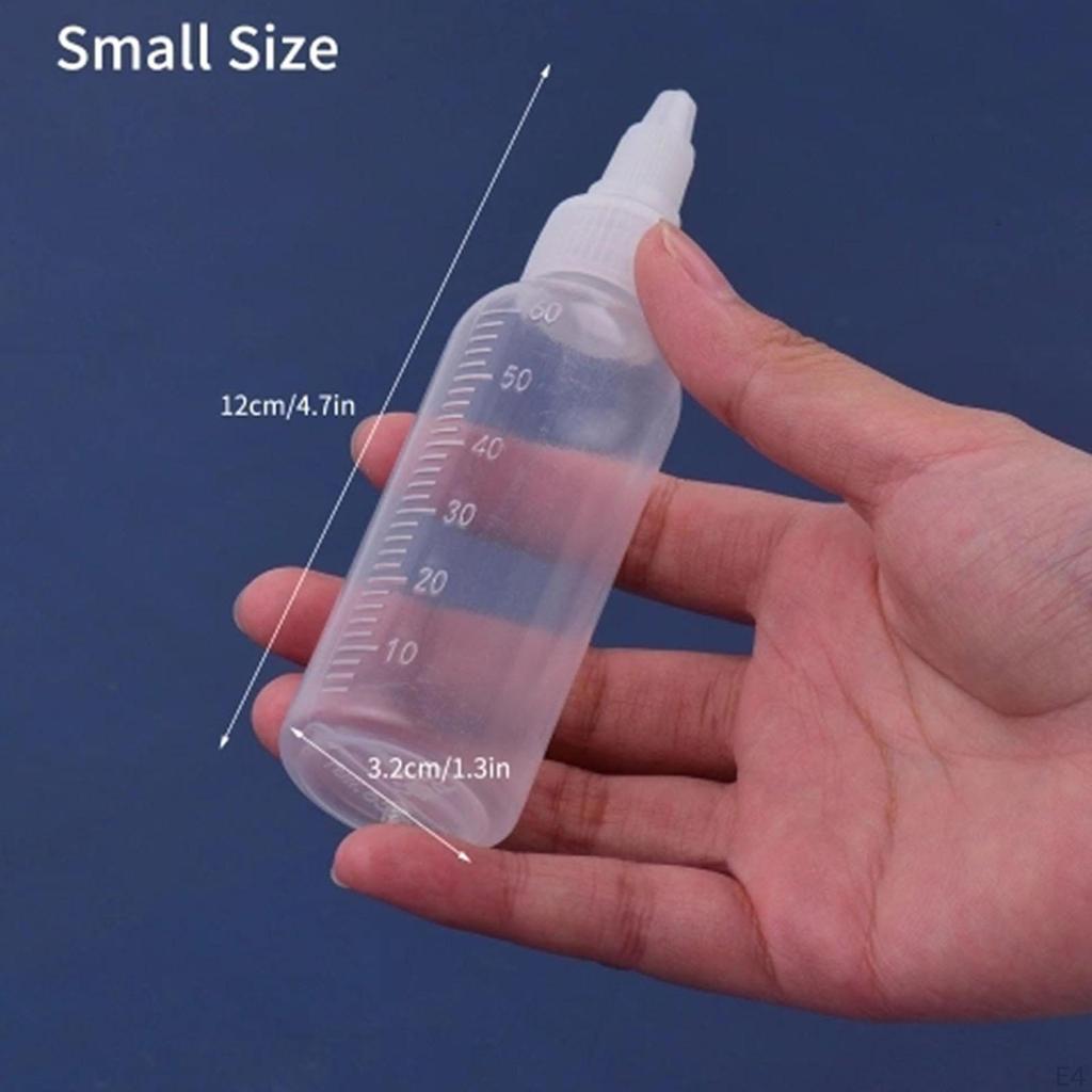 10 Pieces Dispensing Bottles Storage Containers Leakproof Round Convenient Squeezing for
