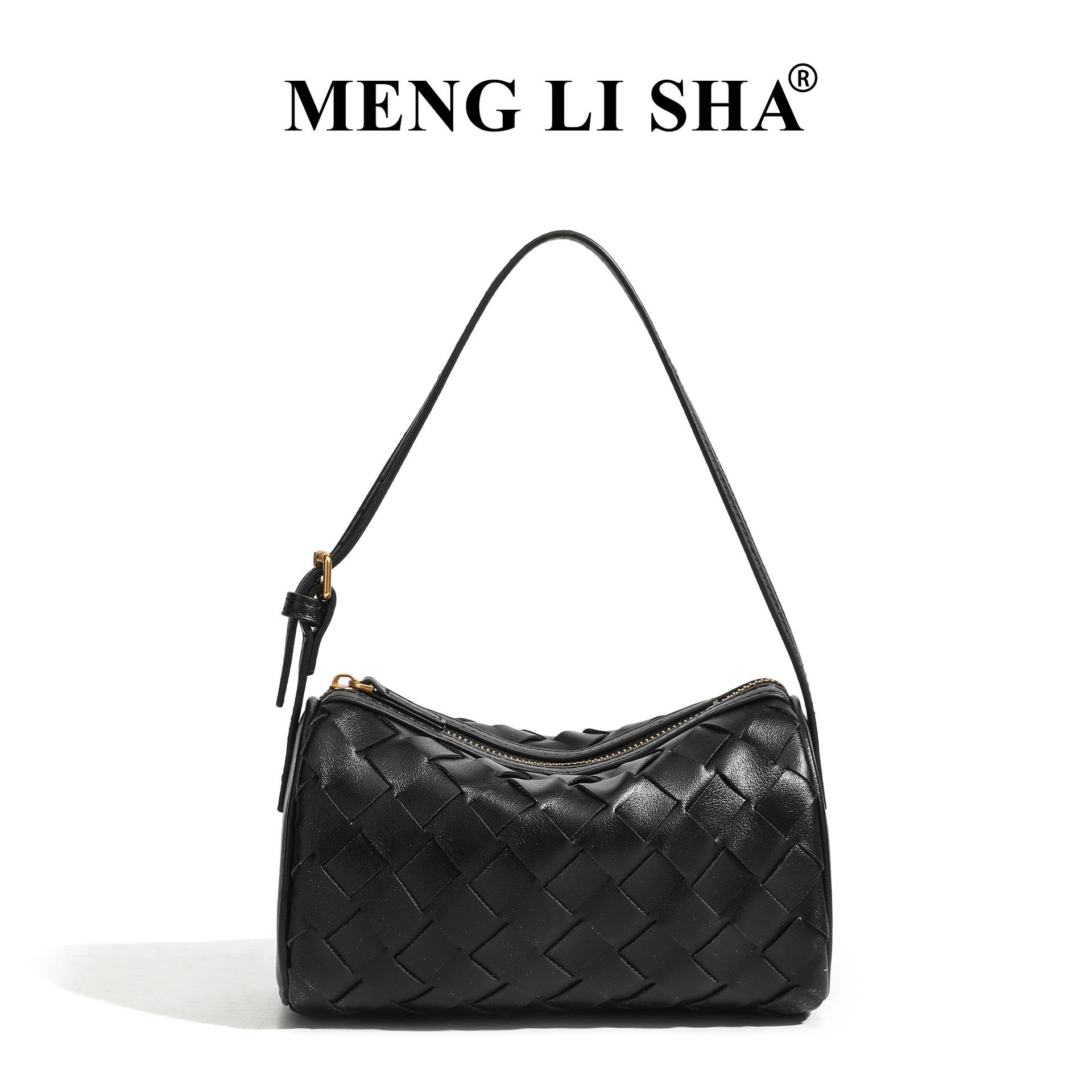 

Autumn/Winter Frosted Hand-Woven Shoulder Bag - Versatile Baguette Handbag