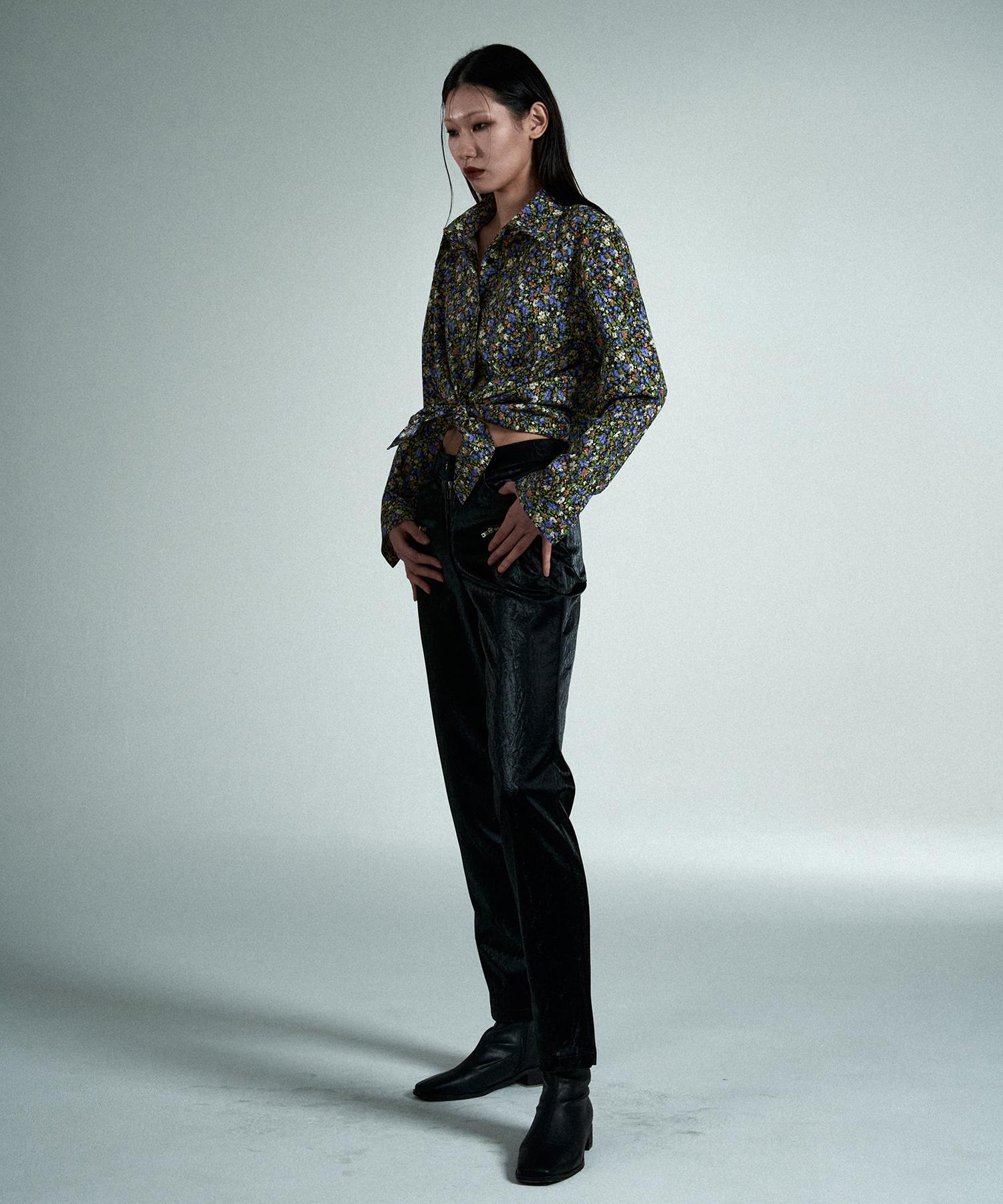 Adverse Flower Pattern Shirt M
