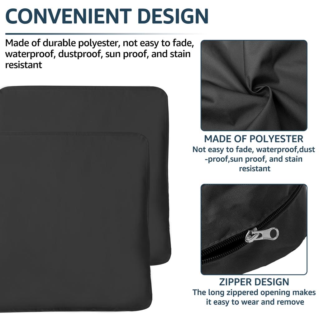 4Pcs Waterproof Sofa Seat Cushion Cover Elastic Solid Angle Sofa Seat Cover Pets Kids Patio Outdoor Cushion Slipcover Seat Case