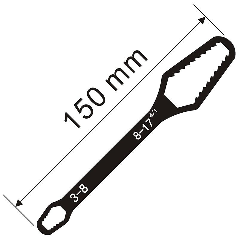 

8-22 мм универсальный гаечный ключ Torx с двойной головкой, самозатягивающийся регулируемый ключ для очков, гаечный ключ Torx, ручные инструменты для ремонта A1