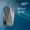 Souris laser - NGS - MUSK - 1200 dpi - Filaire - Ambidextre