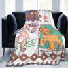 Couvertures Rétro Années 90 Le Roi Lion Simba Couvertures Jetées Chaleureuses Impressionnantes en Flanelle pour la Maison Restaurant Décor Textile