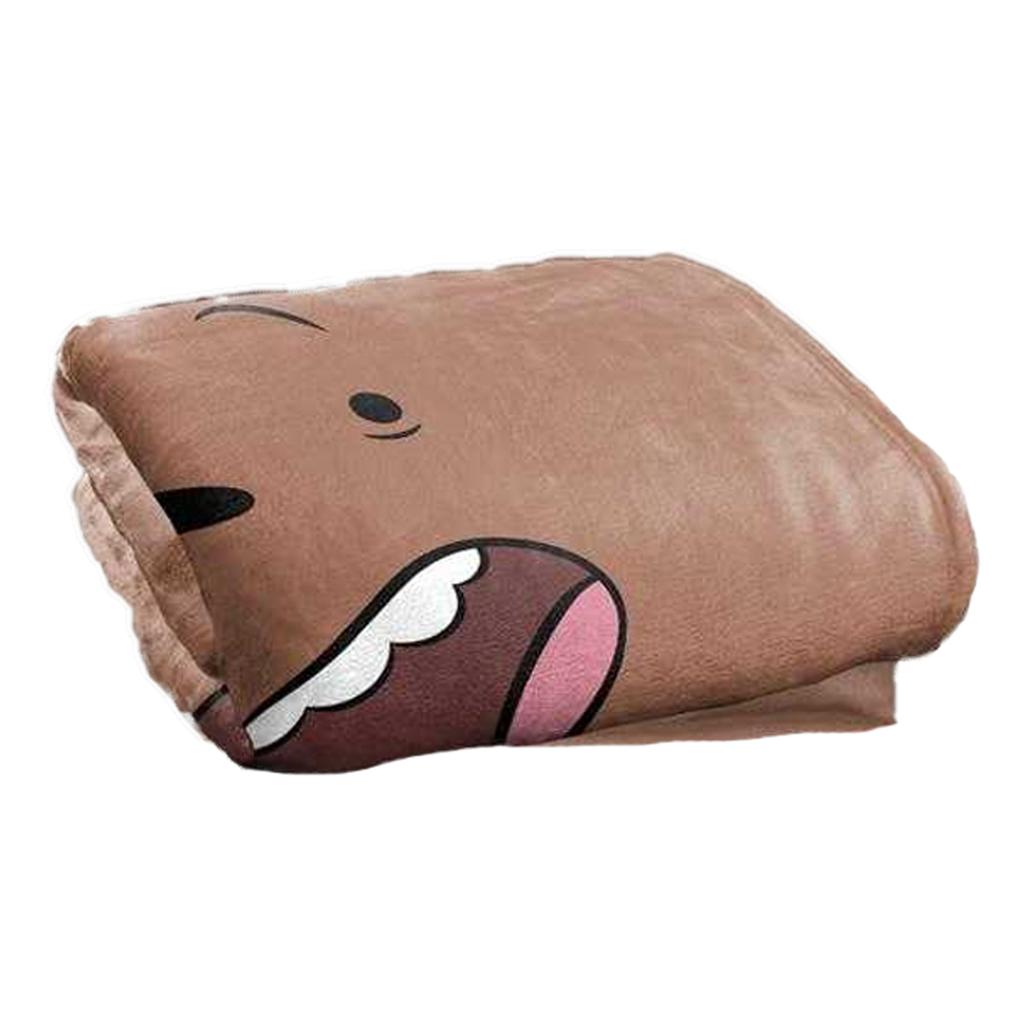 We Bare Bears Silky Grizz Supersoft Blanket