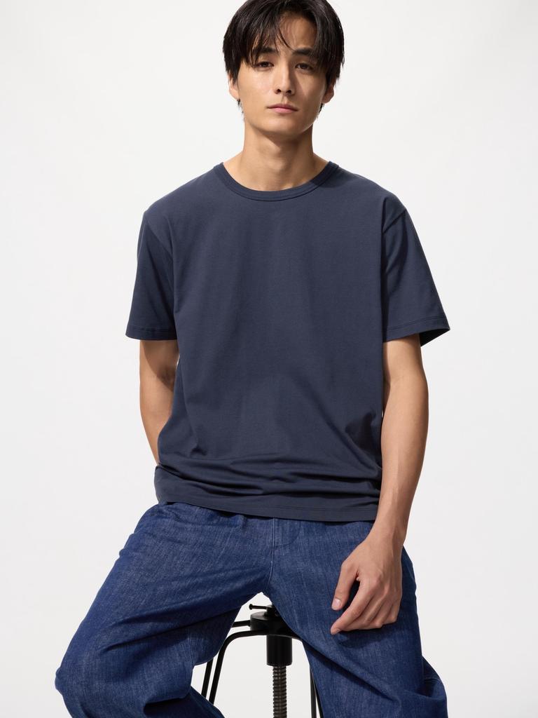 Uniqlo Japan Air Rhythm Cotton Crewneck Tee