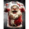 T-shirt da uomo a maniche corte con girocollo e stampa 3D, taglie forti, T-shirt casual estiva