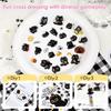 3D Cute Black Cat Puff Sticker, 4PCS Kawaii Cartoon Animal Mini Puffy Stickers, for DIY Scrapbooks Journals Laptops Phone Case