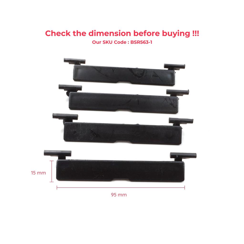 ESR563-1 4 Pieces Roof Rack Carrier Mounting Molding Port Bag Rail Lid Cover Trim Water Strip 95*15 Mm for Mercedes C Class W204 S204 C204 2007-2015