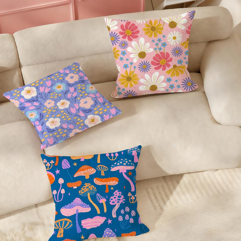 Art JJess Miller Vegetation Pillow Case Suitable For Bedrooms Living Rooms Cars Home Decoration