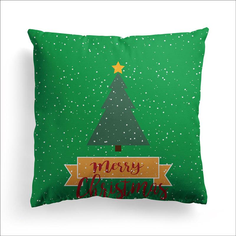 New Christmas Pillowcase Green Holiday Home Decoration Pillow Cushion Cover Pillow