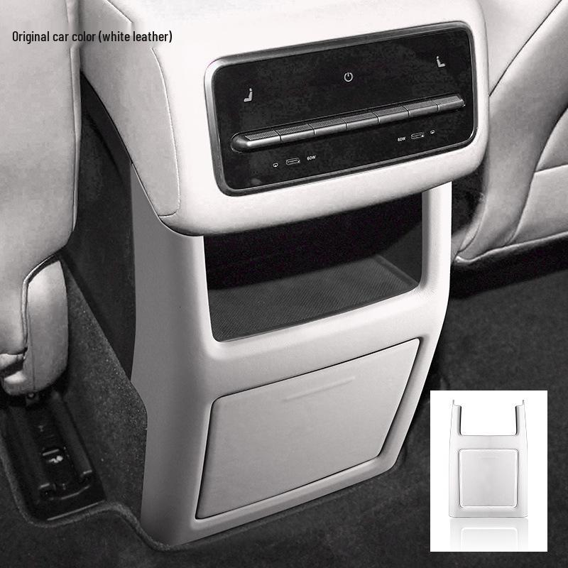 Ideal L8 Original Car Leather Interior Accessories: Central Control Panel, Armrest Box Cover – Same Color Modification.