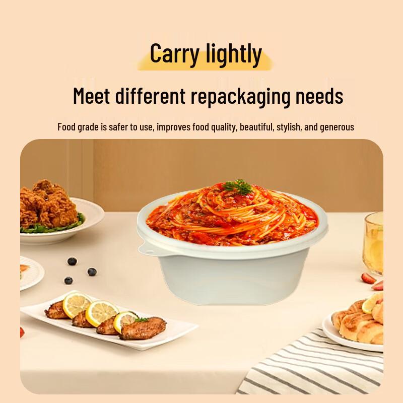 Disposable Degradable 280ml Round Corn Starch Takeaway Bowls
