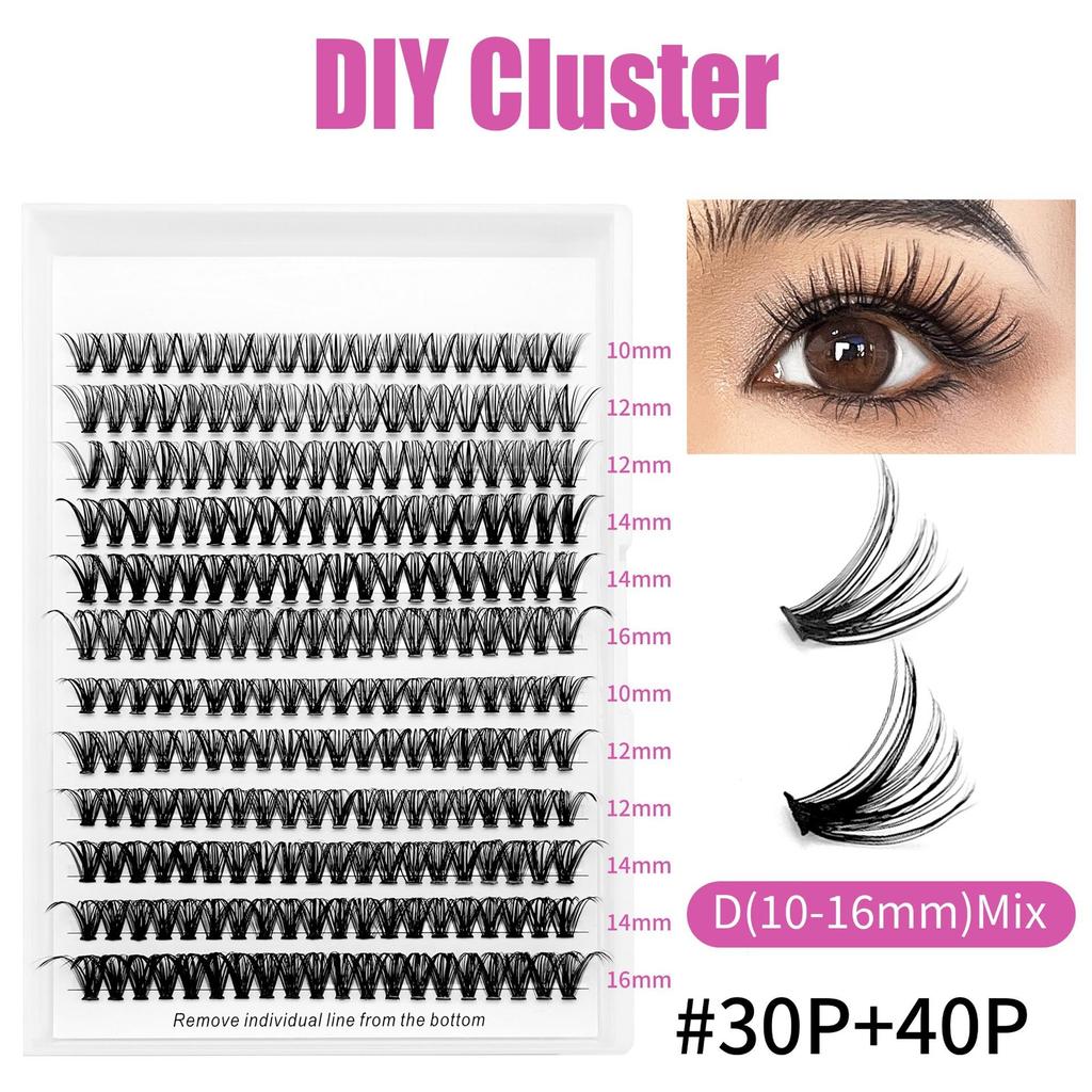 Single Cluster False Eyelashes European and American Thick Large Capacity Hot Melt Hair