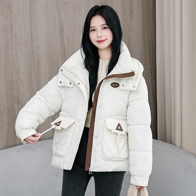 Cotton Jacket for Women Short Winter Hooded New Style Fashion Korean Style Loose Cotton Jacket
