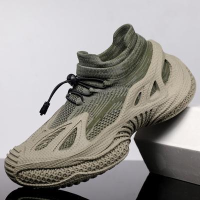 Men's Shoes Mesh New Summer Breathable Men's Trendy Casual Shoes Ultra-light Shock Absorption Running Sports Shoes Men's