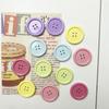 6/12pcs Button Refrigerator Sticker Home Decoration Refrigerator Magnetic Stickers Ins Plastic Refrigerator Sticker Nordic 3cm