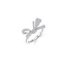 Iceball Double Bow Pave Ring