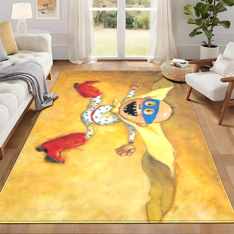 David cannot Carpet Door Mat for Living Room or Bedroom Protective Mat Under Chair Office Decoration Christmas Gift Birthday Present
