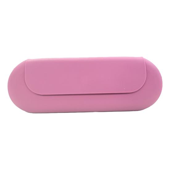 Silicone Makeup Brush Organizer Storage Box Large Capacity Magnetic Closure Waterproof Portable Travel Cosmetic Brush Case