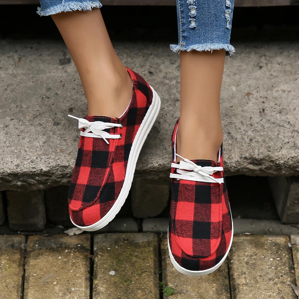 Wiatr duży rozmiar jesień i zima płaski obcas niska cholewka okrągły nosek sznurowane płócienne modne casualowe buty