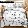 3D Print Mathematical Calculation Formula Bedding Set Duvet Cover Bed Set Quilt Cover Pillowcase Comforter King Queen Size Adult