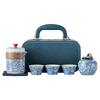 Portable Camping Express Cup Ceramic One Pot Three Cups Business National Tide Flower Tea Set Outdoor Souvenir