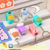 Cute Mini Animal Stapler Creative Portable Book Binding Machines Keychains School Supplies Office Accessories Stationery Gifts