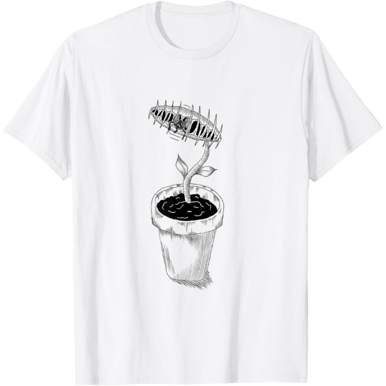 Botanical Carnivorous Plant Tee Shirt Gift Venus Fly Trap T-Shirt XXXXXL белый