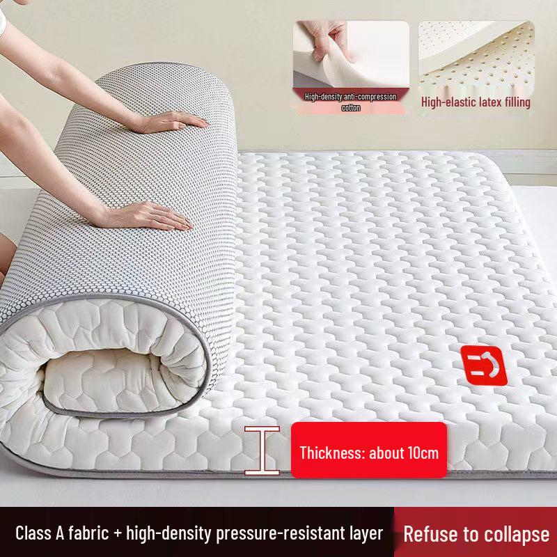 Class A Latex Mattress Topper: Soft, Thickened Tatami Pad for Dorm and Rental Rooms