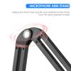 Mikrofonarm-Ständer-Set, robuster Ganzmetall-Mikrofon-Aufhängungsarm, freihändiger, flexibler Mikrofonständer