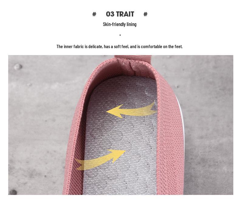 Women's Summer Casual Breathable Soft Flat Shoes - Low-Top Beijing Cloth Mom Shoes