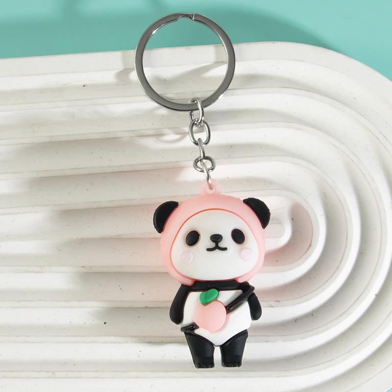 Sichuan Panda Bamboo Keychain Ornament: Cute Chengdu Zoo-Inspired Small Gift