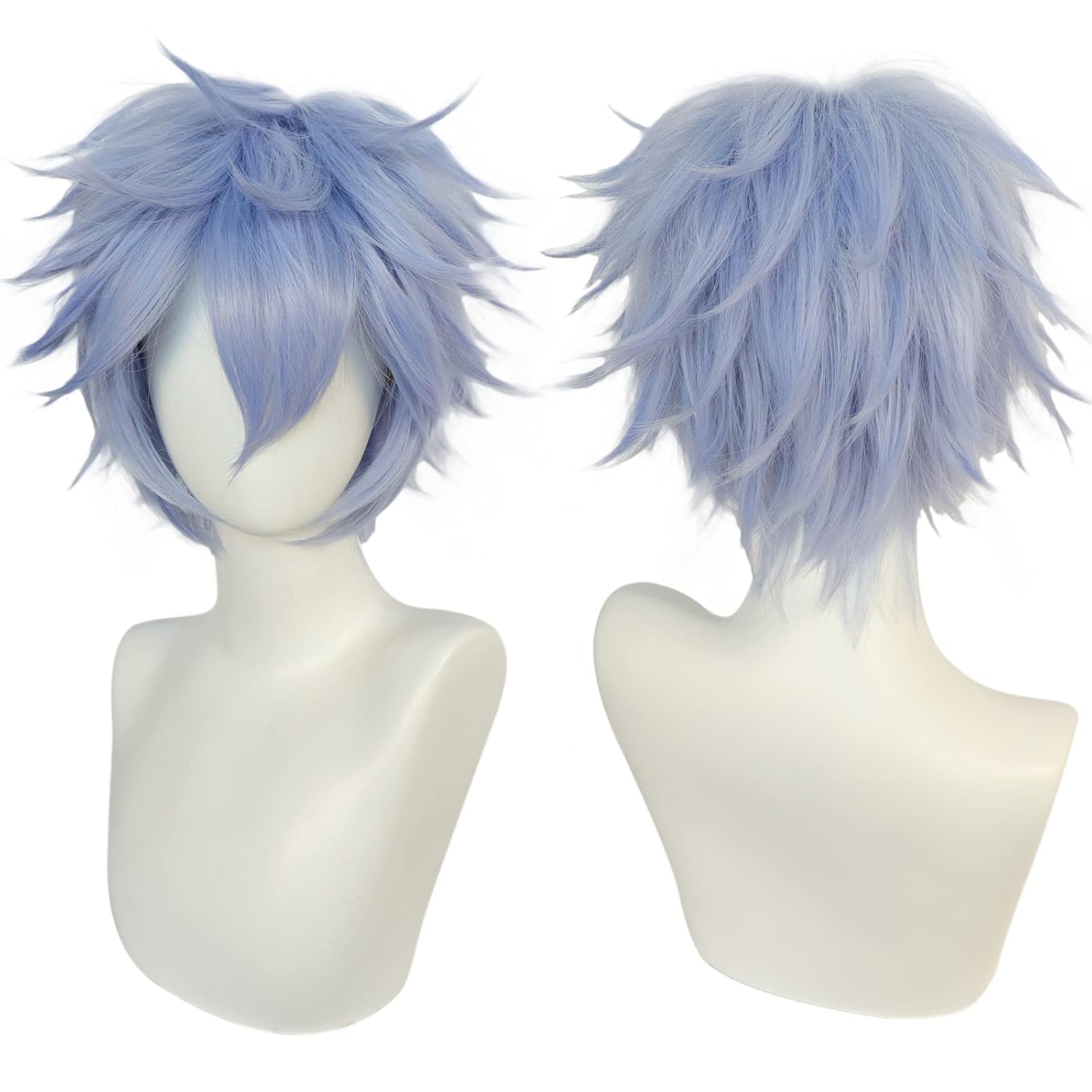 Korte Zwarte Synthetische Cosplay Pruik voor Mannen voor Halloween Kerst Evenement Kostuumfeest Zwarte Mannen Pruik voor Mannen Vrouwen Anime Cosplay